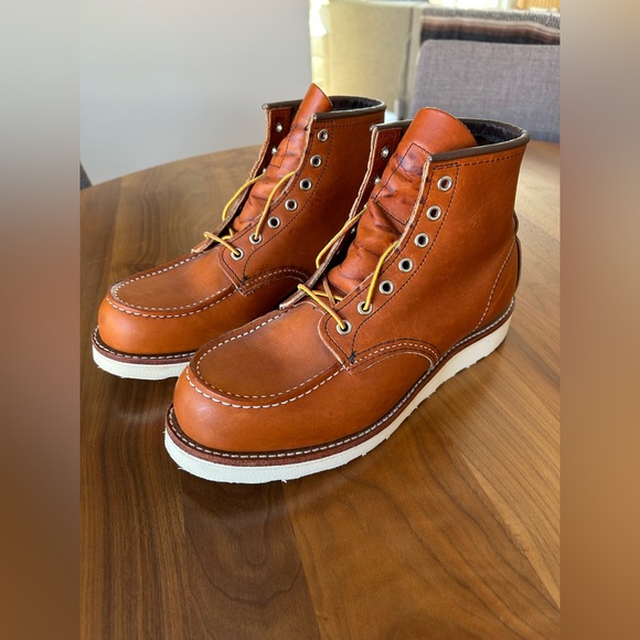 Red Wing Men's Classic Moc 6-Inch Boot in Brown Leather 875 Size 10 Brand New - Picture 4 of 13